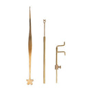 Brass Violin Luthier Tools Kit Set Sound Post Gauge Measurer Retriever Clip