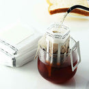 50 Pcs Portable Hanging Ear Drip Coffee Filter Paper Bag White For Travel Home