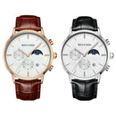 Belushi Multifunctional Waterproof Men'S Watch Sun Moon Leather Fashion 5 P A5Z7