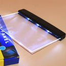 Magic! LED Book Light Reading Night Flat Plate Portable Travel Lamp Panel C O4N4