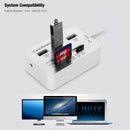 Aluminum 3 Port USB 3.0 Hub MS SD M2 TF Multi In 1 Memory Card Reader Adapter