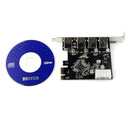 4-Port Super-speed USB3.0 To PCI-E Card Express Expansion Card Adapter VIA 5Gbps