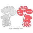 Bear Letter Cutting Dies Stencils Scrapbook Embossing DIY Craft Album Card