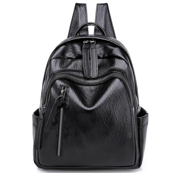 Fashion Ladies Backpack Pu Leather Backpack Shoulder Bag Ladies Backpack Wo Y2M8