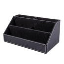 Home Office Wooden Struction Leather Multi-function Desk Stationery Organiz N5I3