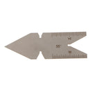 Welding Weld Screw Gauge 55 Degree Weld Gage Stainless Steel Long 60MM Wide