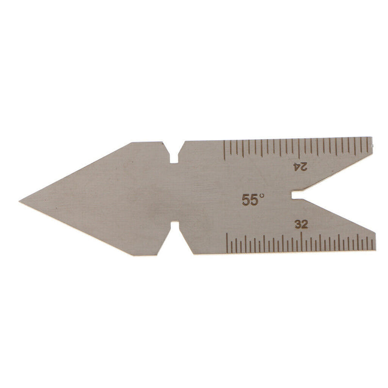 Welding Weld Screw Gauge 55 Degree Weld Gage Stainless Steel Long 60MM Wide