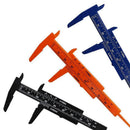 2pcs Plastic Precise Vernier Scale Caliper Metric/ Imperial, 0-3inch/0-80mm T5A4
