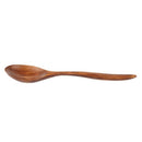 Home Restaurant Kitchen Tool Non Slip Soup Porridge Wooden Spoon Brown