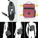 Cycling Bags Bicycle Handlebar Bag Bike Front Tube Basket Rear Pannier Gray