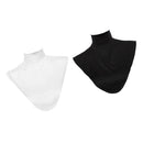 2x Women Stretch Detachable Turtleneck Dickey Faux Collar Dickies Neck Hijab