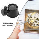 10X Maintenance Clock Jewelry Magnifier Lens Magnifying Glass with LED Lamp