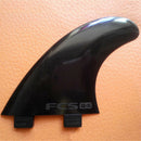3Pcs Plastic Nylon+Fiberglass Black Fcs Surf Fins G5 Size Surf Board Fins S