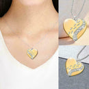 Fashion Women Jewelry Chain Heart Foot print Pendant Statement Necklace O6Z K2N9