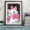 5D DIY Full Drill Diamond Painting Cute Cat Cross Stitch Embroidery Mosaic