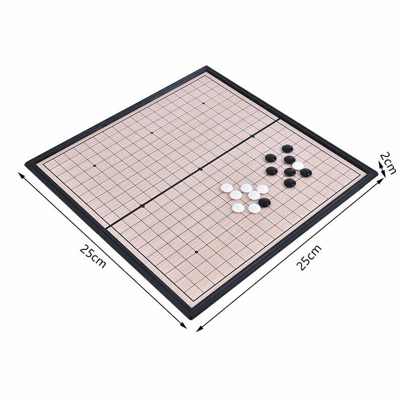 Chinese old board Game Weiqi Checkers Folding Table magnetic Go chess setS Ew