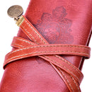 Retro Amazing Pirate Treasure Map Roll Up PU Leather Pen Pencil Case Make Up JR