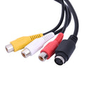 PC VGA SVGA to 3 RCA Composite Video Audio S-Video TV AV Adapter Converter Cable