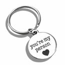 Funny Creative You Are My Person Keychain Letter Keyring Keychain DIY Men's Gift