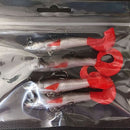 4Pcs/lot Lead Head Soft Lures Long Tail Pesca Sharp Hook Soft Bait 10cm 9.3g J,a