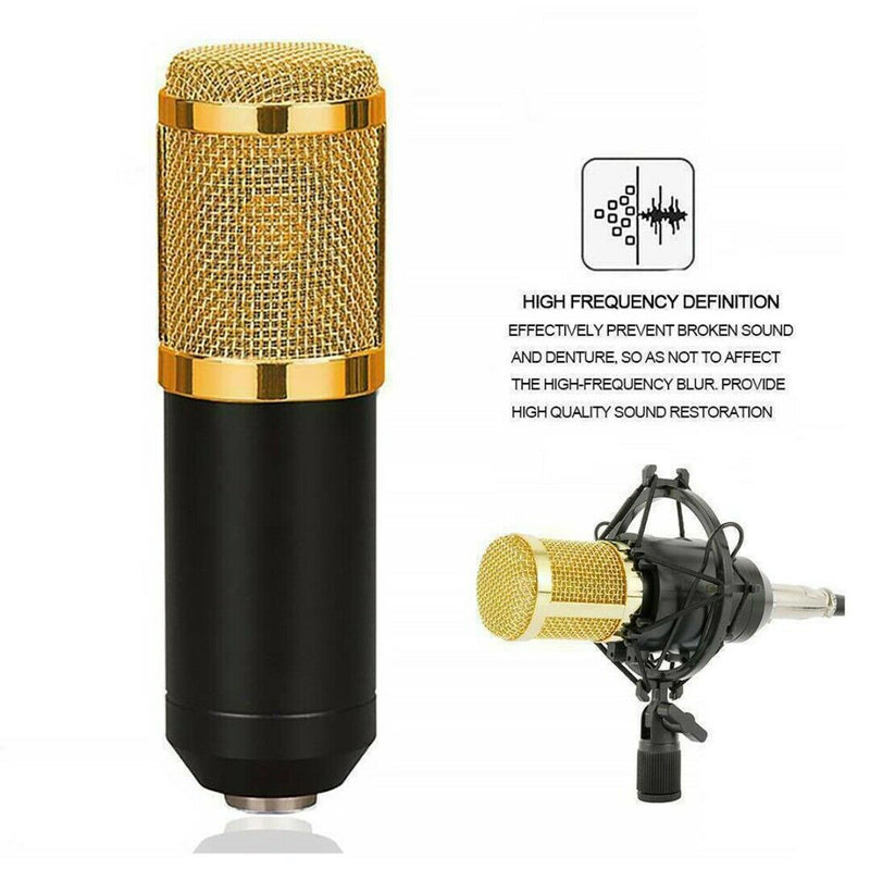 BM-800 Condenser Microphone Professional Broadcasting Studio Recording Mic Kit b