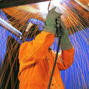 Welding Gloves Thick Heat Wear Resist Cow Split Leather Safety Work Gloves A