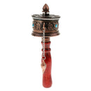 5.5" Hand Held Prayer Wheel Tibetan Buddha Religion Scriptures Pray Wheel