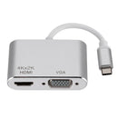Type C To Hdmi Vga Video Cable Type-C Adapter Dock Hub Usb-C To Hdmi 4K Vga Z2S7