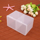 Clear Plastic Cotton Swab Box Storage Organizer Holder Cosmetic Makeup Tool