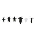 100Pcs Nylon Bumper Fasteners Fender Rivet Clips 6 Sizes Push Type Car Retainer