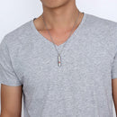 Alert ID Chain Necklace  Cross Engraved Pendant Container