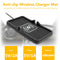 Qi Car Wireless Charger Charging Pad Dock Station Silicone Phone Holder Stand