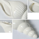 2x Shell Flower Vase Porcelain Craft Home for Home Garden Wedding Wall Decor