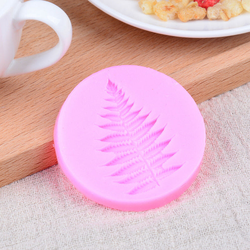 Molds Fern Of Leaves silicone mold fondant mold cake decorating tools chocolat Z