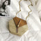 Hex-shape Straw+PU Shoulder Handbags Beach Women Top-handle Bags (Brown) A