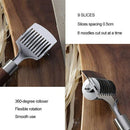2 PCS Noodle Maker Lattice Roller,Lattice Roller Cutter,430 Stainless Steel