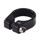 1pc MTB Cycling Seat Tube Clip Bike Release Seatpost Clamp (30mm Black)