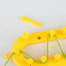 3pcs/Set Knitting Kit Weaving Loom Plastic Pompom Sock Scarf Long Handle DIY Nw