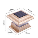 4" LED Solar Sensor Light Pathway Wall Outdoor Landscape Garden Fence Road Lamp