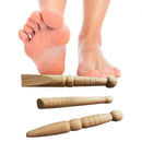 3Pcs Foot Massage Stick/ Reflexology Health Wooden New With Tool Chart Mass F5I9