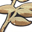 Rose Flower Sequin Clothes Embroidered Iron on Patches for Clothing AppliquesaTO