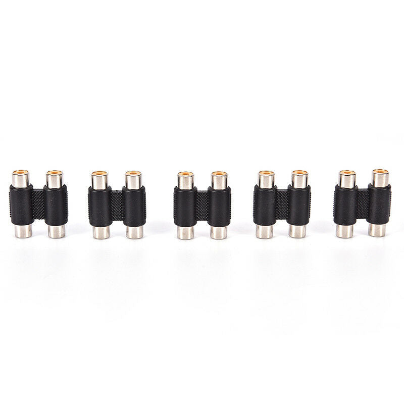Double 2 * RCA Phono Coupler Female to Female Audio Video Adaptor Connector  Z