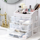 Transparent Cosmetic Makeup Jewelry Stationery Drawers Storage Rack Box Org
