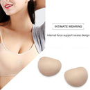 1 Pair Women Sponge Chest Pad Swimsuit Pads Peach Heart Bra Pad Chest Cup