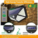 100 LED Solar Power PIR Motion Sensor Wall Light Garden Lamp Outdoor T3E2