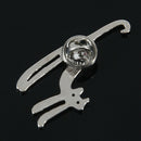 Fashion Cute Cat Brooch Animal Cat Brooch Collar Pin Jewelry, Red O1S5