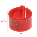 150Pcs Bird Leg Clip Rings Opening Foot Pigeons Parrot Identification Supplies