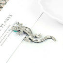 Unique Lizard Rhinestone Brooch Pin Women Geckos Brooch Clothes Jewelry BroSEAU