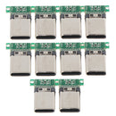 10PC USB-3.1 Welding Male Jack Plug PCB Connector Board Plugs Data Line Terminal