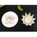 Mini Flamingo Tray Ceramic Dish Flavor Vinegar Sauce Dipping Snack Bowl